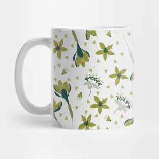 Crocus flower green Mug